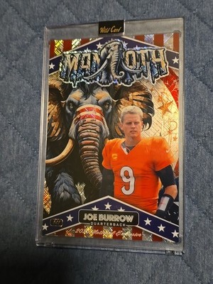 2025 Wildcard × MAMMOTH CARD × JOE BURROW × 1/1. GOLD SHIMMER BENGALS QB