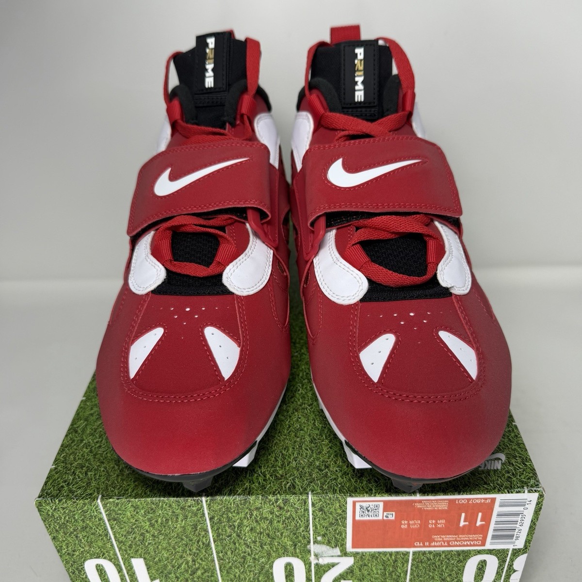 Nike Diamond Turf 2 TD Football Cleats Fire Red Men’s Size 9 IF4807-001 Nike Air Diamond Turf 2 TD Cleat Prime Red IF4807-001 main image 4