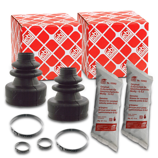 2X Febi Bilstein Faltenbalgsatz Achsmanschette Peugeot Fiat Ducato CitroËN-image