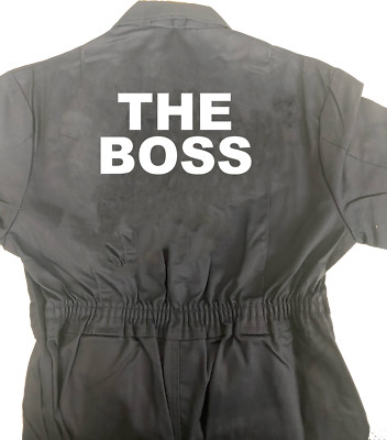 Kinder / Kinder Latzhose bedruckt The Boss