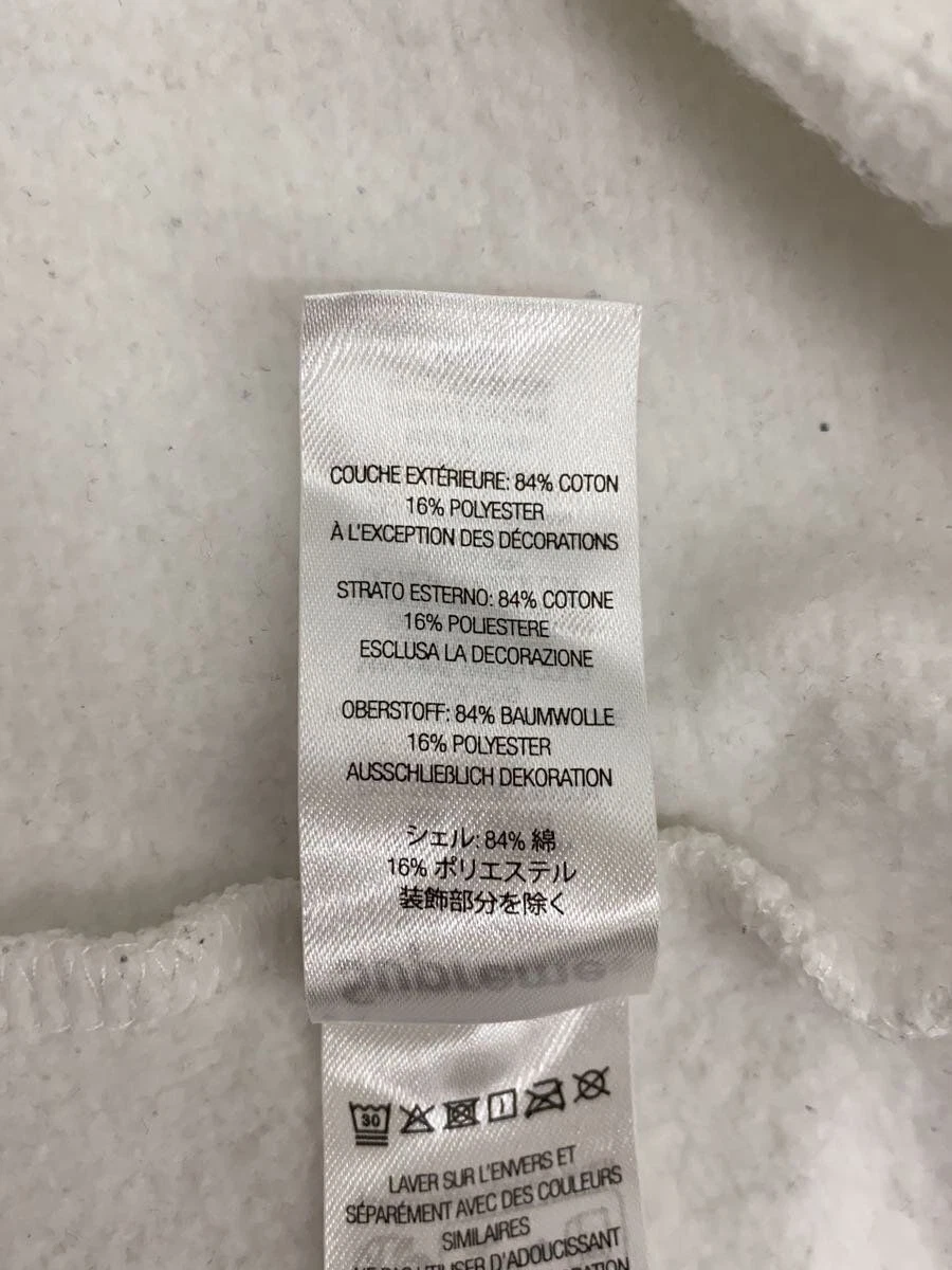 Felpa Supreme con cappuccio L cotone bianco tinta unita usata