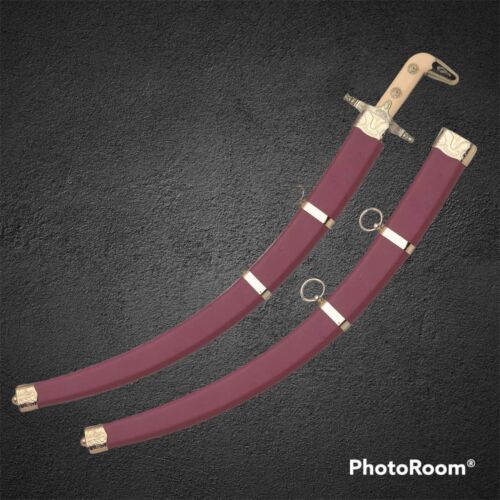 Handmade Engraved Sabre Spring J2 Carbon Steel Turkish Ottoman Sword With Cover - Picture 2 of 5