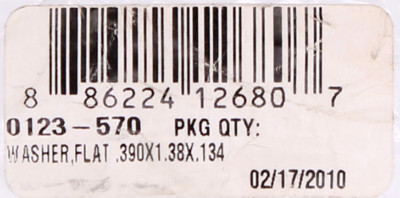 Flat Washer Part Number - 0123-570 For Arctic Cat
