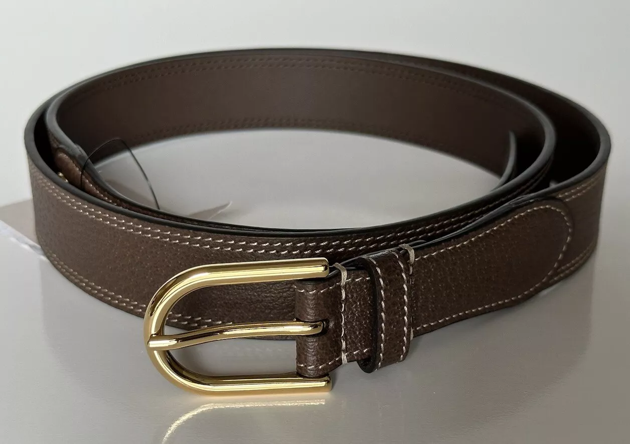 Ceinture en cuir homme imprimé porcci dollar marron 110/44 715601 Italie neuf avec étiquettes