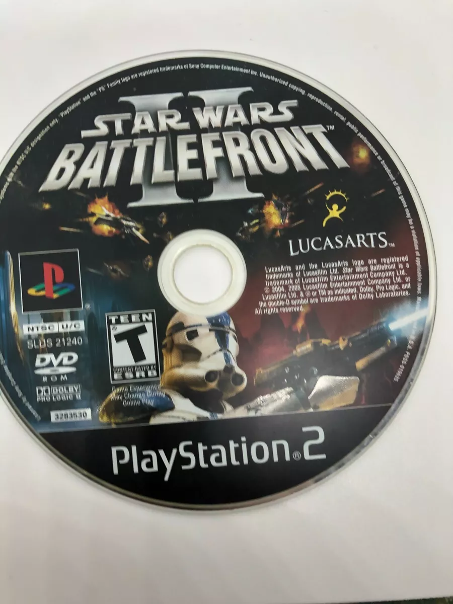 PS2 Star Wars: Battlefront II 2 Disc Only Tested W/ GAME GUIDE