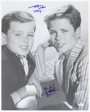 195os Jerry Mathers & Tony Dow Leave it to Beaver Signed 16x20 Photo (JSA)