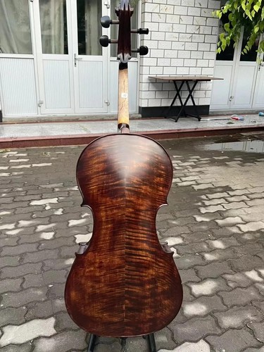 SONG Brand Solid wood cello 7/8 ,Nice spurce maple,big and resonant sound #15251 - Picture 5 of 12