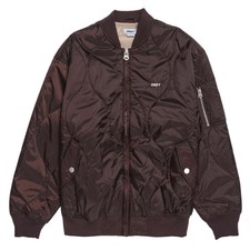 Obey Womens Daybreak Ma-1 Bomber Java Brown