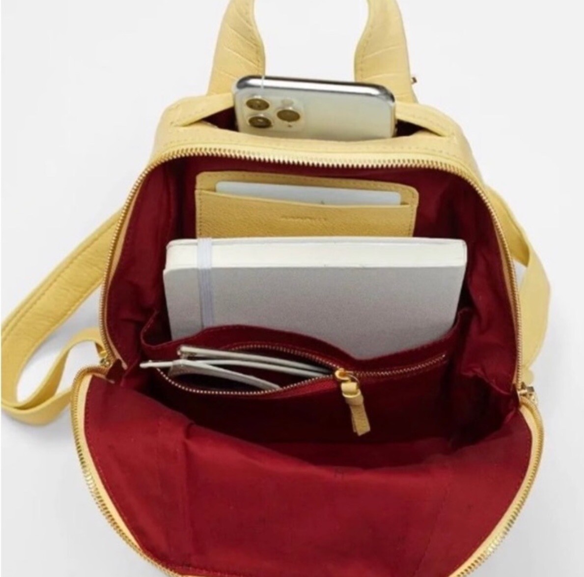 Hammitt Hunter Medium | Sunstruck Yellow Crocco | NWOT NWT Hammitt Hunter Medium Sunstruck Yellow Crocco Leather  main image 2