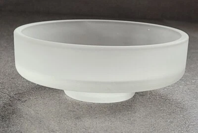 Vallona Support De Savon En Verre 120Mm Ø Large Massif 50Mm Ø Socle OBI - Photo 1/4