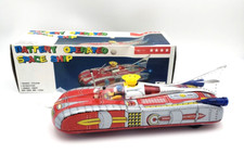 Very Cool Vintage 1970's Astronef Electronique Tin Spaceship with Original Box