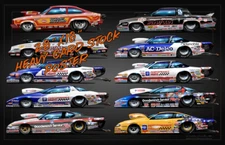 Warren Johnson Pro Stock Cars Poster-Banner Print-021