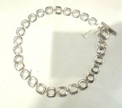 Tiffany & Co. Sterling Silver Square Cushion Toggle Link Tiffany & Co. Sterling Silver Square Cushion Toggle Link
