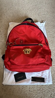 Versace Backpack Authentic Unisex With Special Keychain 