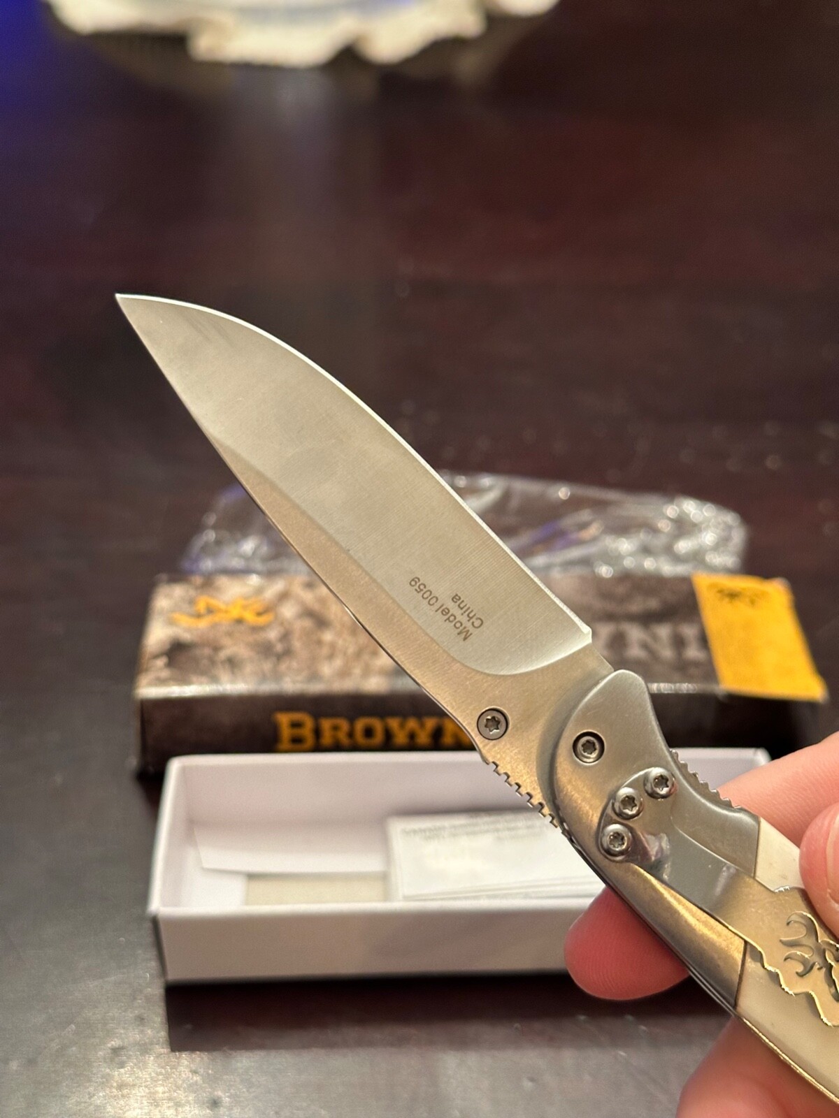 BROWNING "QUAIL FOREVER" POCKETKNIFE NEW IN BOX SINGLE BLADE eBay