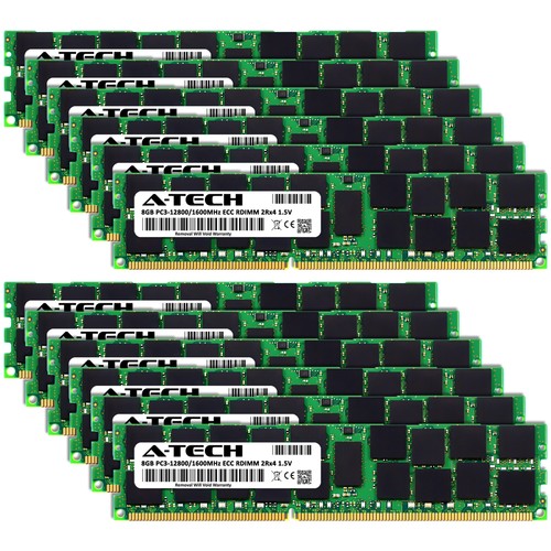 96GB 12x 8GB PC3-12800R RDIMM ASUS RS500-E7/PS4 Memory RAM - Picture 2 of 3