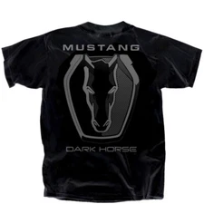 Dark Horse Ford Mustang T-Shirt in Black - Style - Ships Worldwide & FREE to USA