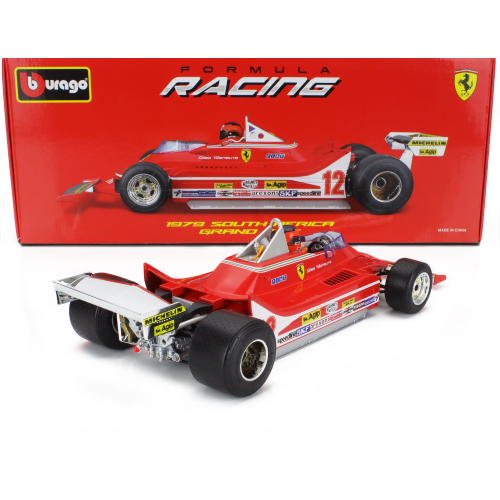 FERRARI 312T4 N.12 WINNER SOUTH AFRICA GP KYALAMI 1979 WITH PILOT G.VILLENEUVE - Bild 6 von 7