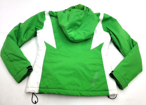 Spyder Ski Snowboard Jacket Womens Size Size 6 Green White - Picture 2 of 4