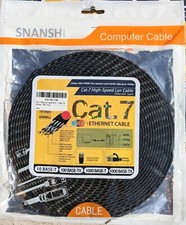 30ft CAT7 Network Gold Plated High Speed Copper Ethernet LAN cable Patch Cord