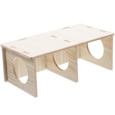 Hámster de madera hábitat ratón hábitat conejillo de indias cabaña rata casa de madera hámster juguete