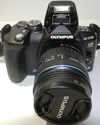 Olympus EVOLT E-510 10.0MP Digital SLR Black Camera w/ 14-42mm