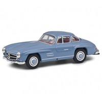Schuco Mercedes 300 Sl 1/64 Blau Druckguss Modell 452027600