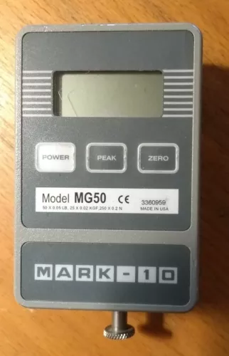 MARK 10 MG50 Digital Force Gauge - 50 X 0.05 LB 25 X 0.02 KGF, 250 X 0.2N  AS IS