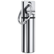 Portable Small Pocket Pill Box Keychain Mini Pill Organizer Case Container