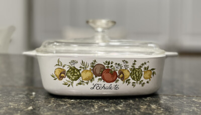 Vintage Corning ware spice of life casserole dish with lids A-1-B 1 liter