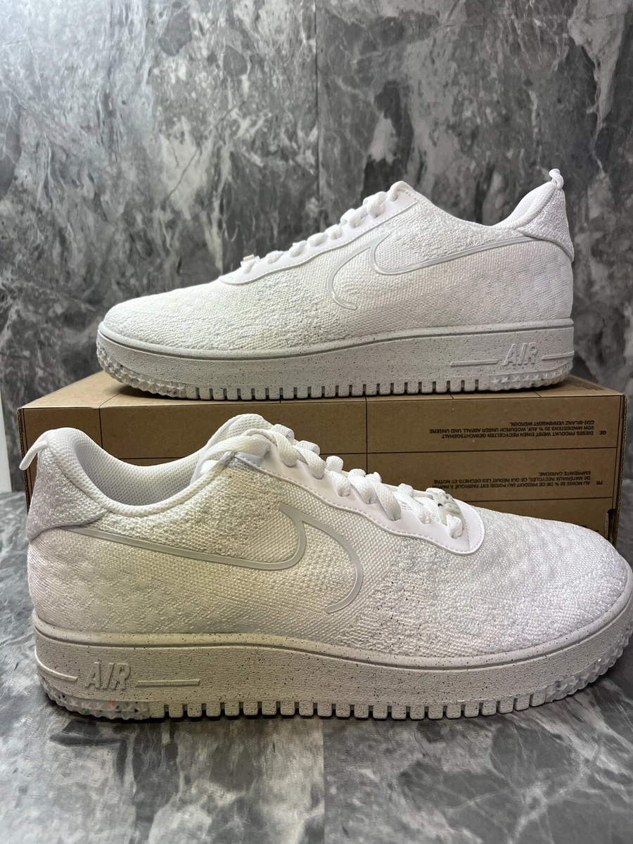 Nike air force 1 top flyknit low white mens