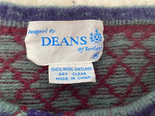 Suéter para mujer Deans of Scotland lana de colección ~ talla M ~ ÚNICO ~ - Imagen 7 de 7