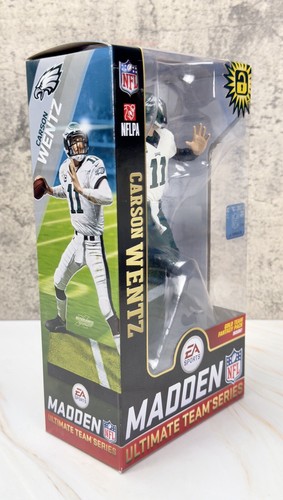 McFarlane EA Sports Madden NFL 19 Serie 1 Carson Wentz Eagles, Pantalones Verdes - Imagen 2 de 3