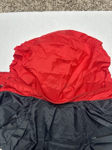 Men's Vintage 90's Nike Red White Black Color Block Windbreaker Zip Jacket Sz L - Picture 12 of 12