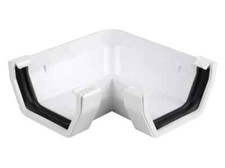 Wavin OSMA Squareline Gutter  angle corner 4t803 white