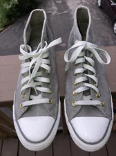 Size 8 - Men 10 Women Converse All Star Mid Gray