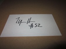 TYASHA HARRIS SIGNED AUTOGRAPHED 3X5 INDEX CARD-WNBA-DALLAS WINGS