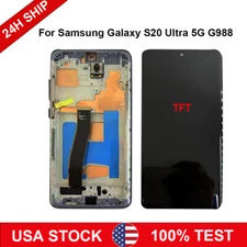 For Samsung Galaxy S20 Ultra 5G G988 LCD Display Touch Screen Digitizer Frame