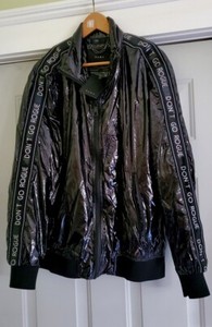 zara vinyl coat