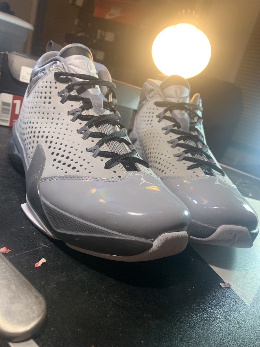 Nike Jordan Flight Time 14.5 Wolf Grey/White Men display picture 3