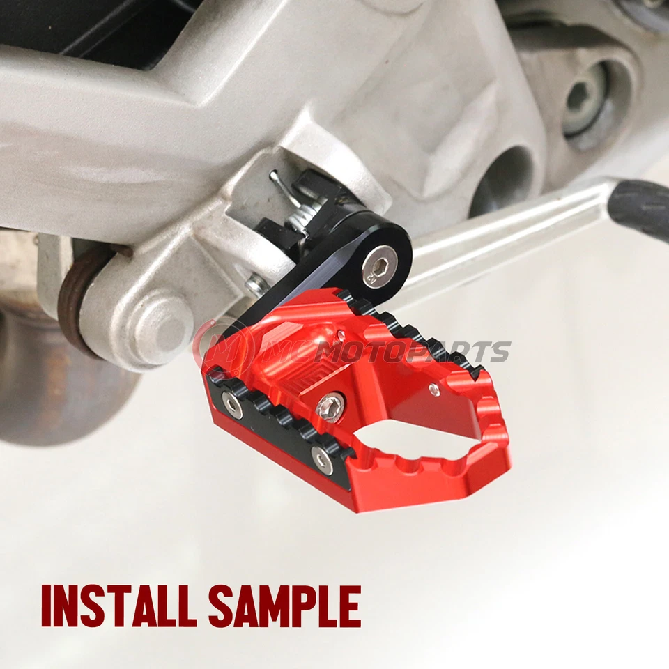 Clavijas de pie anchas de descenso TRC de 40 mm para Kawasaki Versys 650 KLE 2015-2020 Foto 3 de 4