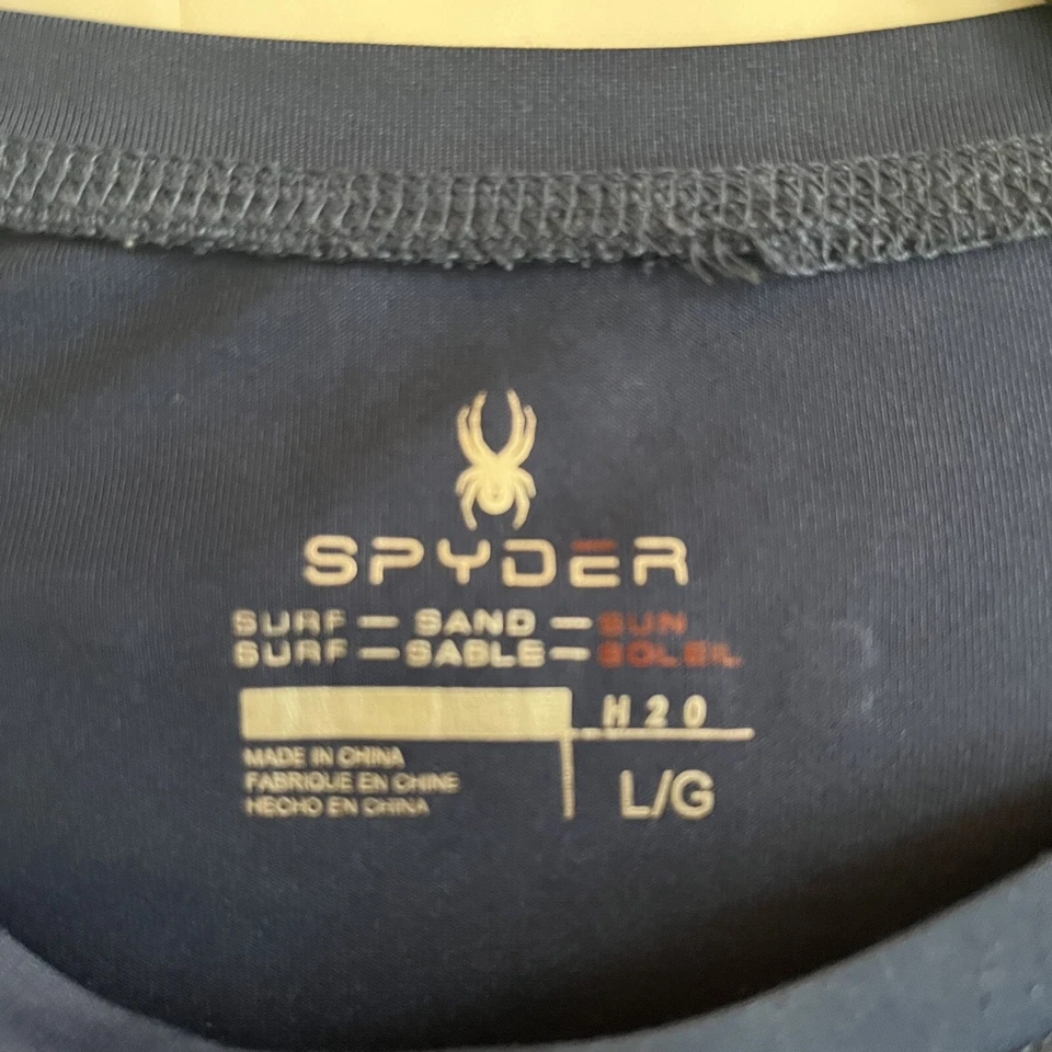 Camisa Spyder Juvenil Manga Larga Grande Azul H2O Surf-Colección Arena-Sol Foto 3 de 4