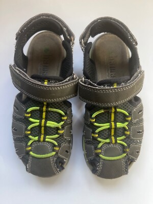 Bama Sandalen 33 Zehenschutz / Trekking-Sandale grau neon gelb - gebraucht