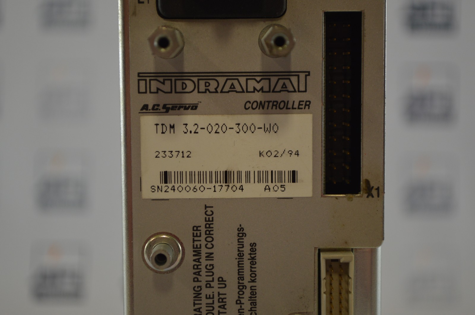 Servo-drive Indramat TDM 3.2-020-300W0 - Pour Moteur AC, Occasion Fonctionnel