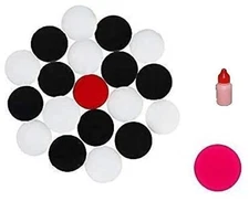 21 Carrom Coins Carrom Board Goti With 1 Striker & Striker Carrom Pawns (5g)