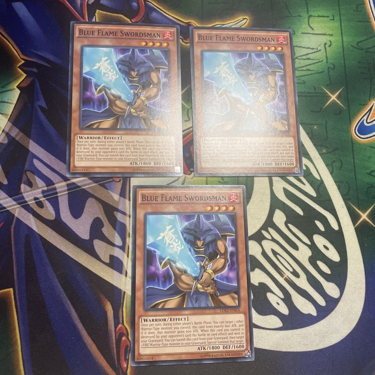 Yu-Gi-Oh! Blue Flame Swordsman Card - LDK2-ENJ14 Common (Unlimited Edition) From Legendary Decks II
