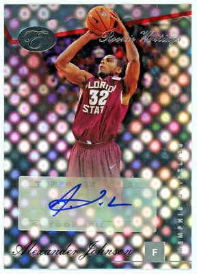 2006-07 Bowman Elevation Alexander Johnson Rookie Writings Auto RC * Grizzlies