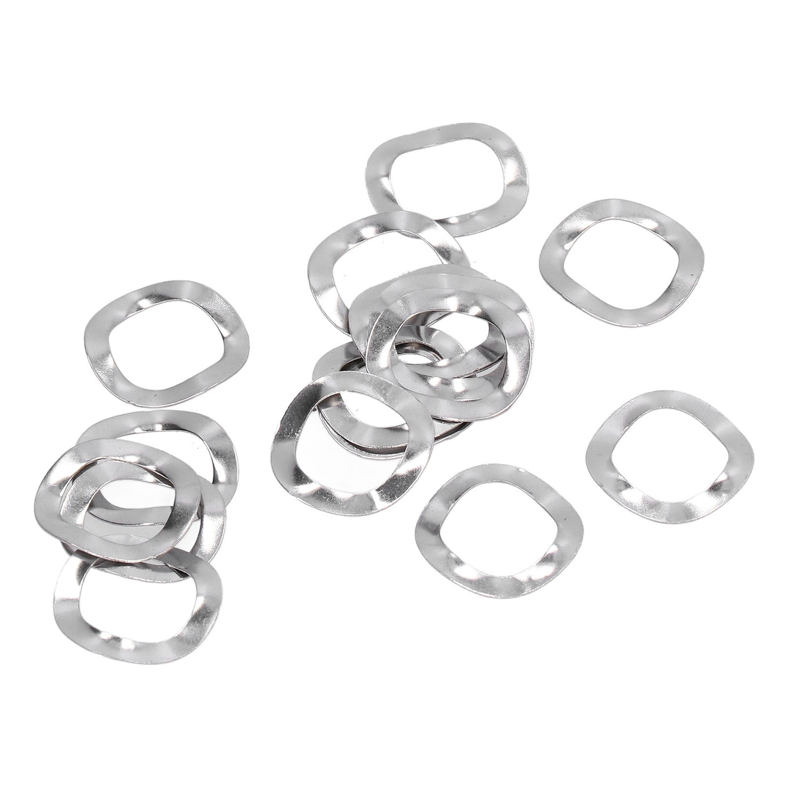 100Pcs Wave Washer Assortment Kit Crinkle Wavey Washers A2 Stainless Steel