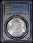 1901-S Morgan Silver Dollar $1 PCGS MS62 w/ Gold Shield