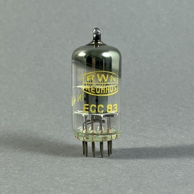 1x Vintage (RWN Neuhaus) RFT ECC83 / 12AX7 Halo Getter Used - Tested